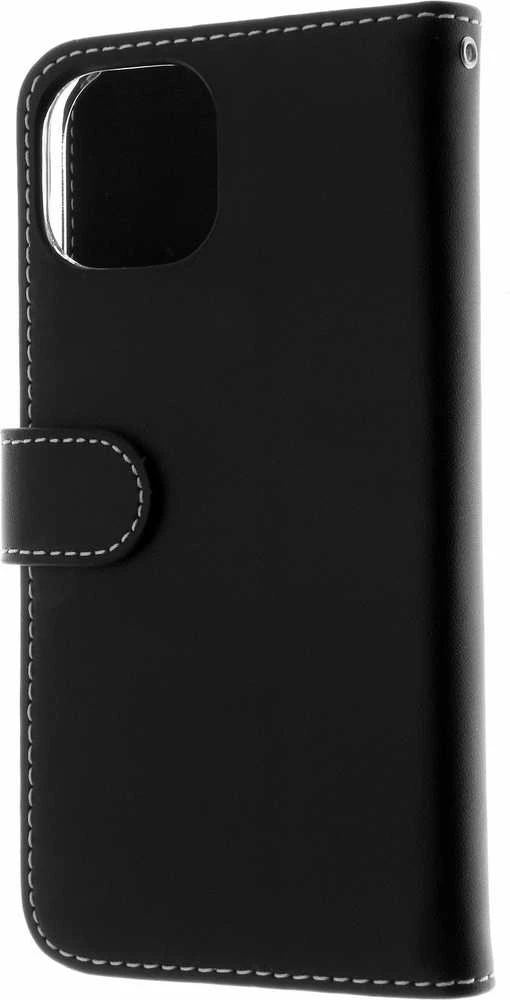 Insmat Exclusive Flip Case piniginės dėklas, iPhone 15, juodas