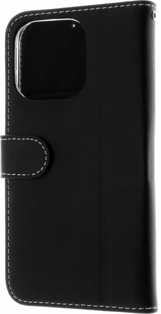 Insmat Exclusive Flip Case piniginės dėklas, iPhone 15 Pro, juodas