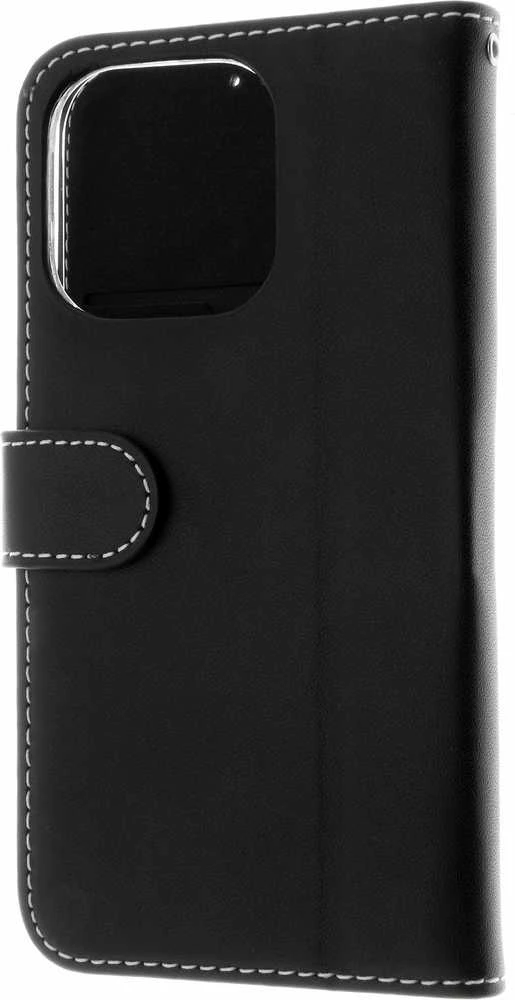 Insmat Exclusive Flip Case piniginės dėklas, Apple iPhone 16 Pro, juodas