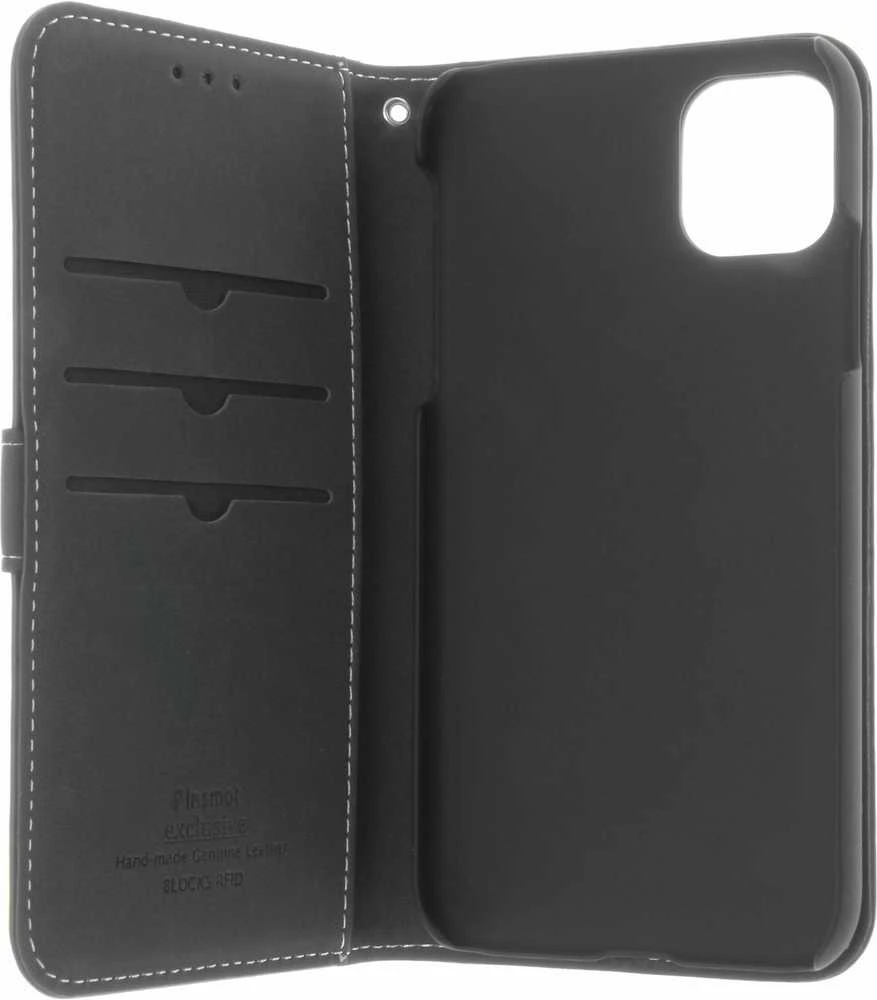 Insmat Exclusive Flip Case piniginės dėklas, iPhone 11, juodas