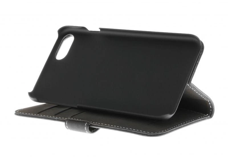 Insmat Exclusive Flip Case piniginės dėklas, skirtas iPhone 6 / 6s / 7/8 / SE, juodas