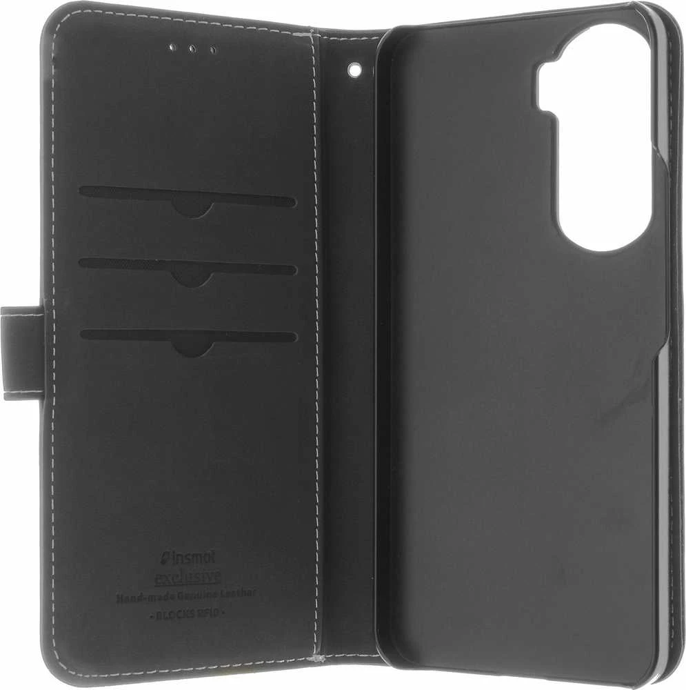 Dėklas Insmat Flip Case -lompakkokotelo, Honor 90 Lite, musta