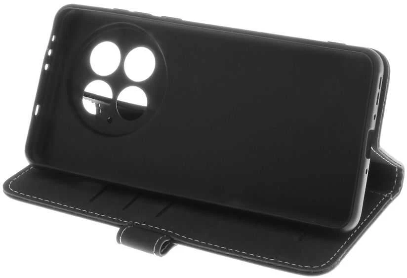 Dėklas Insmat Flip Case -lompakkokotelo, OnePlus 13R, musta