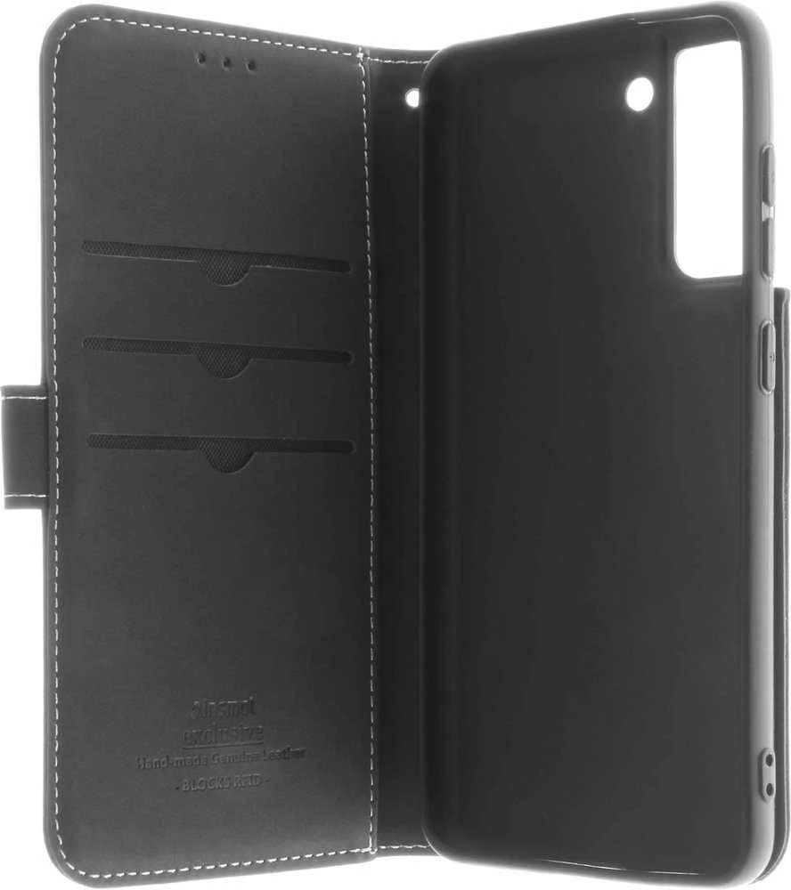 Insmat išskirtinis atverčiamas dėklas, Samsung Galaxy S21 FE 5G, juodas