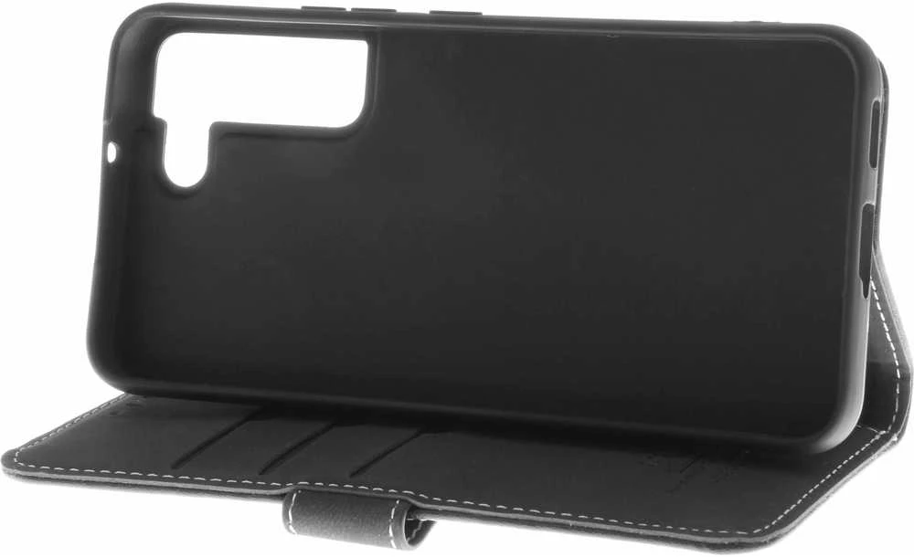 Insmat išskirtinis atverčiamas dėklas, Samsung Galaxy S22 5G, juodas
