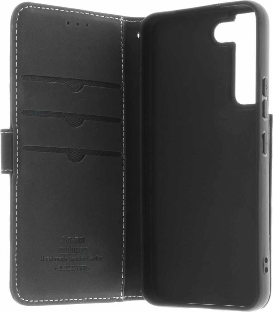 Insmat išskirtinis atverčiamas dėklas, Samsung Galaxy S22 + 5G, juodas