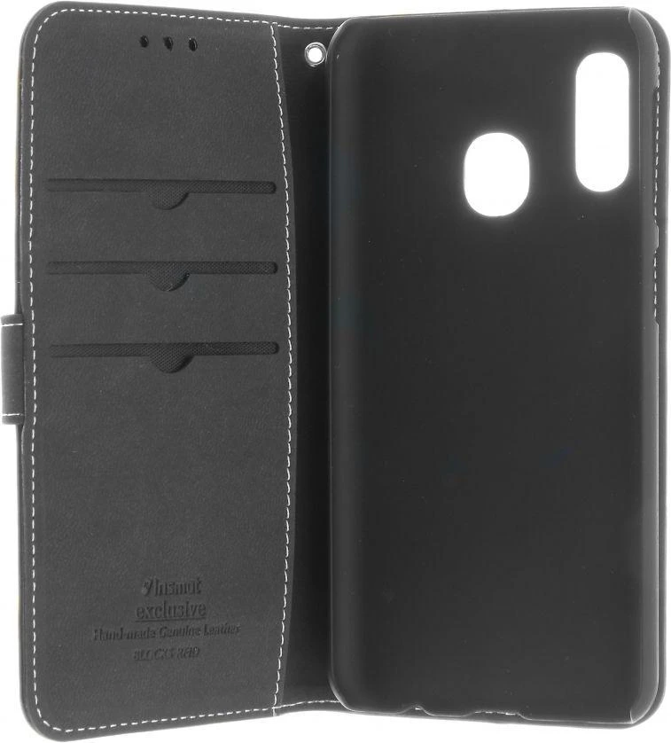 Insmat išskirtinis atverčiamas dėklas, Samsung Galaxy A20e, juodas