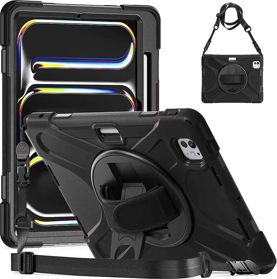 „Insmat Rugged Armor“ dėklas, Apple iPad Pro 11 2024, juodas