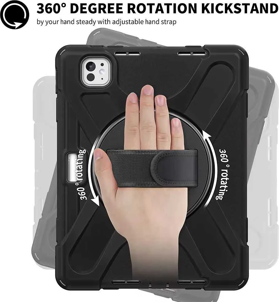 „Insmat Rugged Armor“ dėklas, Apple iPad Pro 11 2024, juodas
