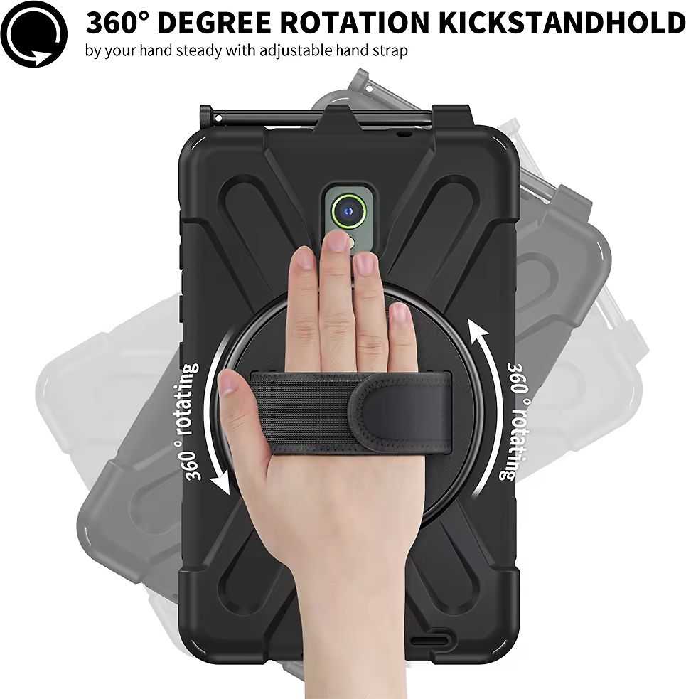 „Insmat Rugged Armor“ apsauginis dėklas, „Samsung Galaxy Tab Active 5“, juodas