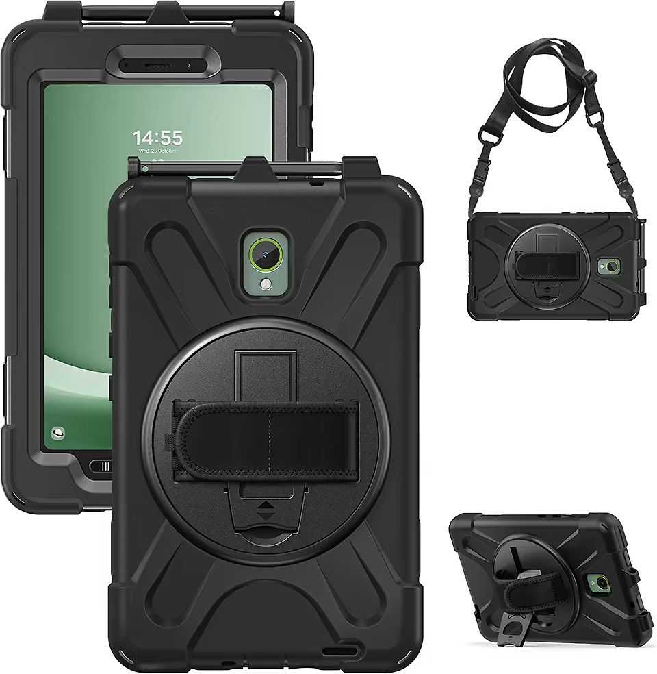 „Insmat Rugged Armor“ apsauginis dėklas, „Samsung Galaxy Tab Active 5“, juodas