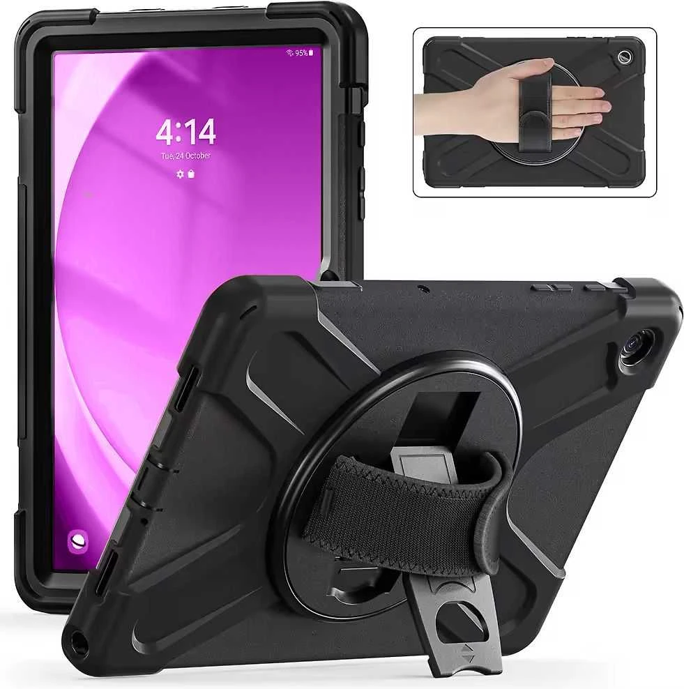 Insmat Ruggered Armor apsauginis dėklas, Samsung Galaxy Tab A9+, juodas