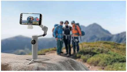 Insta360 Flow 2 AI Tracker Bundle Išmanusis telefonas camera stabilizer Light pilkas