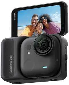 Insta360 GO Ultra Standard Juodas action sports camera 4K Ultra HD 25.4 / 1.28 mm (1 / 1.28") Wi-Fi 52.9 g