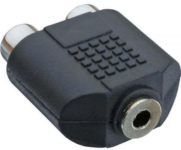 Intos InLine 2 x RCA lizdas - 3,5 mm vidinis adapteris