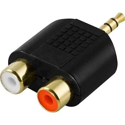 Intos InLine 2 x RCA lizdas - 3,5 mm vyriškas adapteris