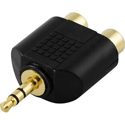 Intos InLine 2 x RCA lizdas - 3,5 mm vyriškas adapteris