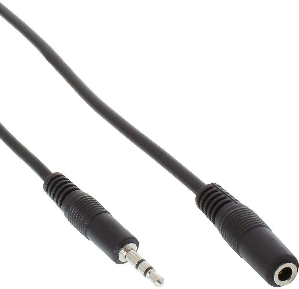 Inline Įmontuotas lizdo prailgintuvas, 3,5 mm lizdas M/F, stereo - 3 m