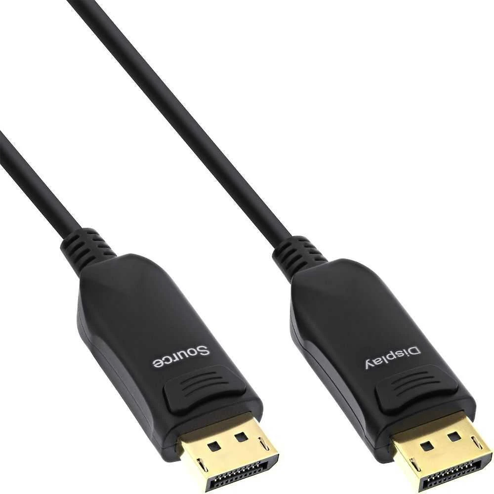 InLine DisplayPort 8K4K AOC laidas, juodas - 10m