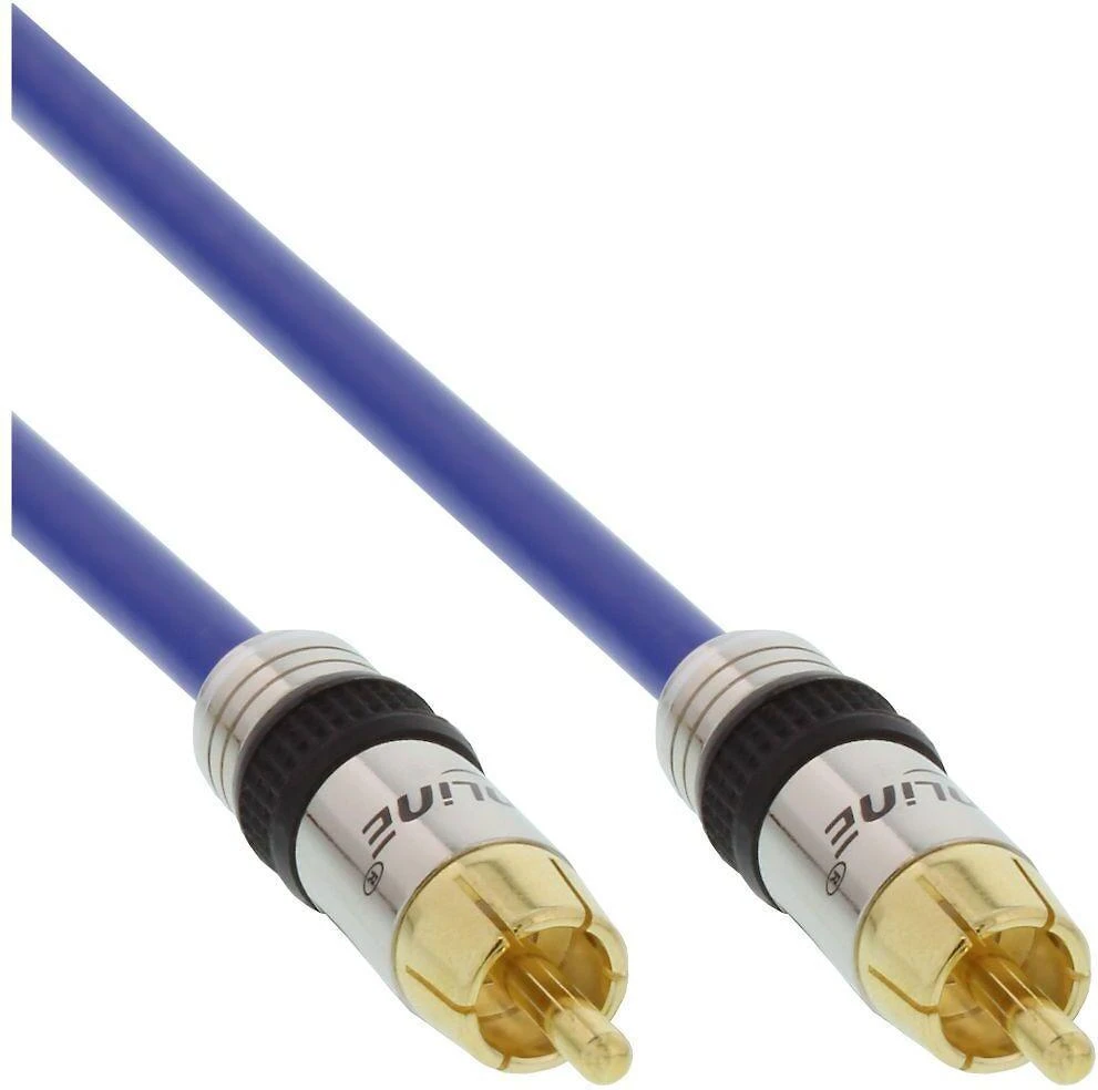 Intos InLine koaksialinis kabelis, kištukinis kištukinis, apvalus RCA (S / PDIF), 2 m