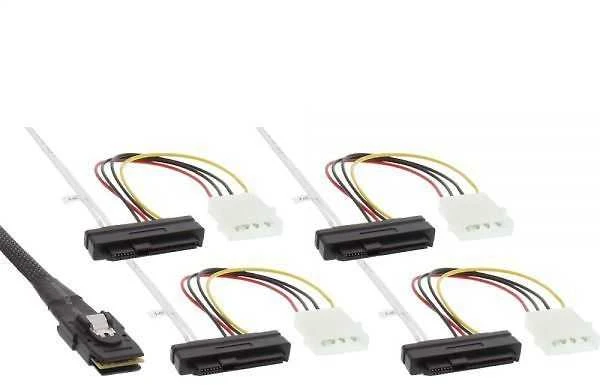InLine SFF 8482 – SFF 8087, 0,75 m, daugiaspalvis (27621)
