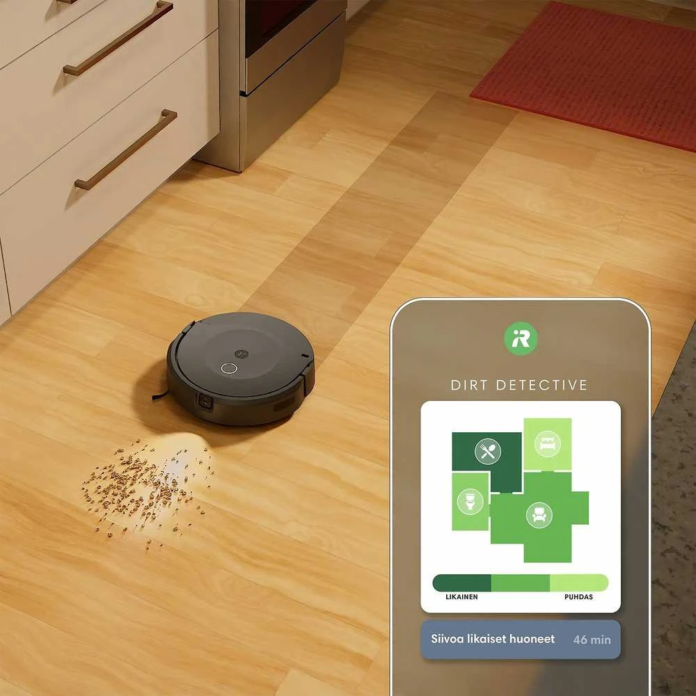 Dullkių siurblys - robotas  iRobot Roomba Combo 10 Max  su  AutoWash stotimi, Juodos spalvos