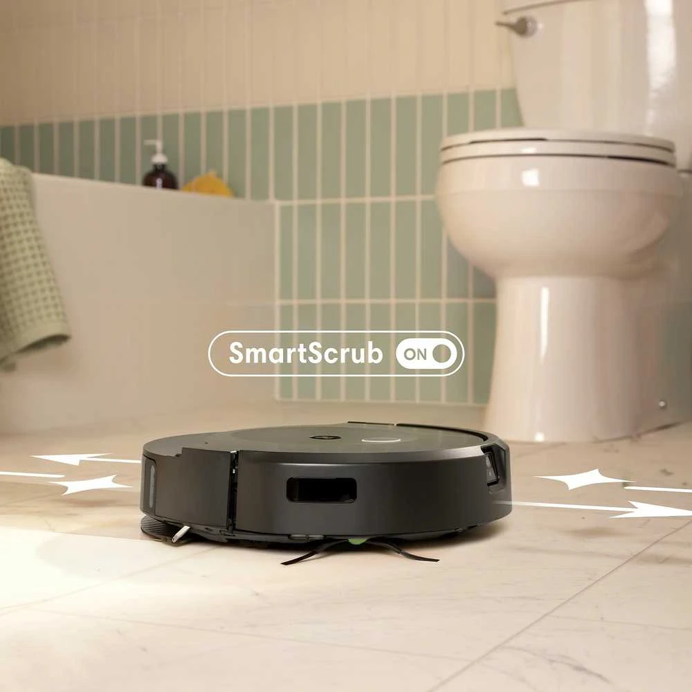 Dullkių siurblys - robotas  iRobot Roomba Combo 10 Max  su  AutoWash stotimi, Juodos spalvos