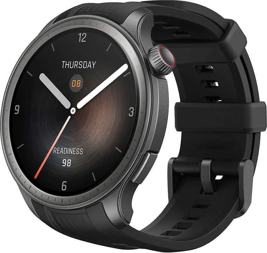 Išmanusis laikrodis Amazfit Balance, Tamsiai pilkos spalvos korpusas su juodos spalvos dirželiu