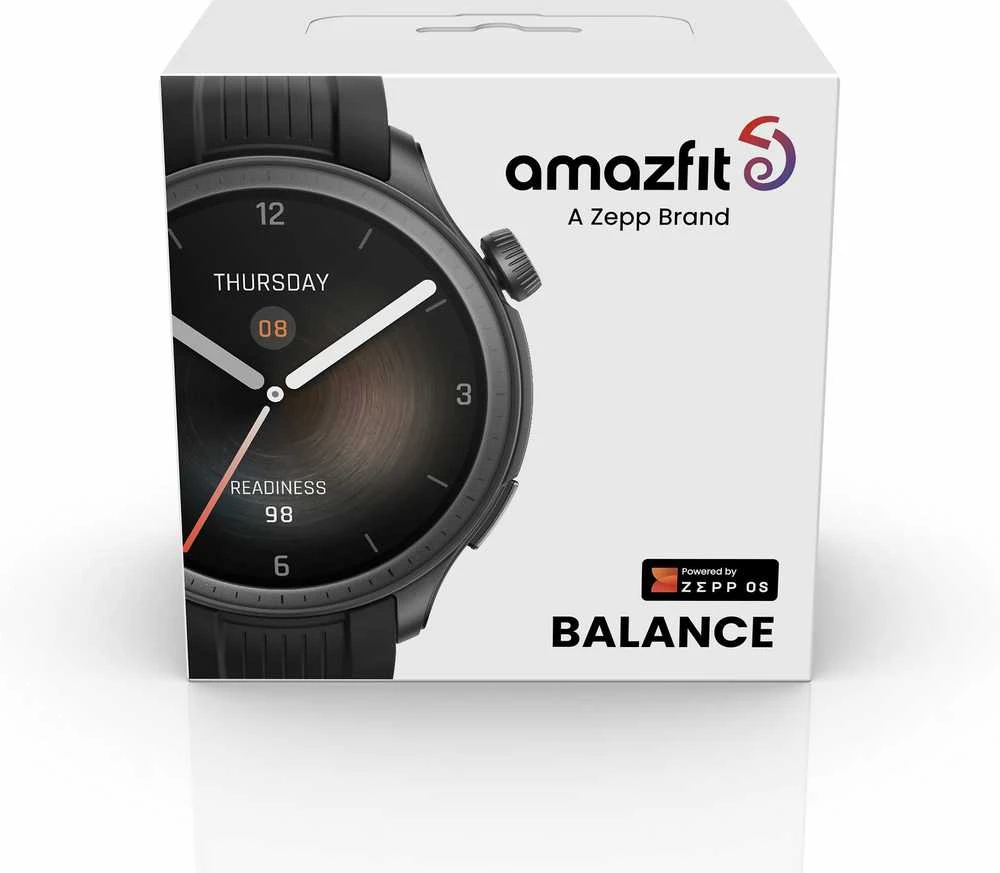 Išmanusis laikrodis Amazfit Balance, Tamsiai pilkos spalvos korpusas su juodos spalvos dirželiu