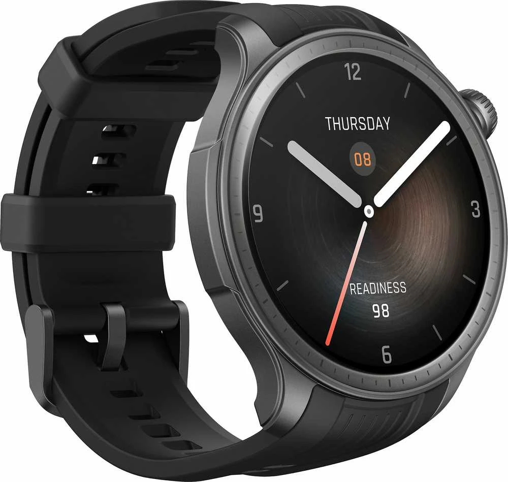 Išmanusis laikrodis Amazfit Balance, Tamsiai pilkos spalvos korpusas su juodos spalvos dirželiu