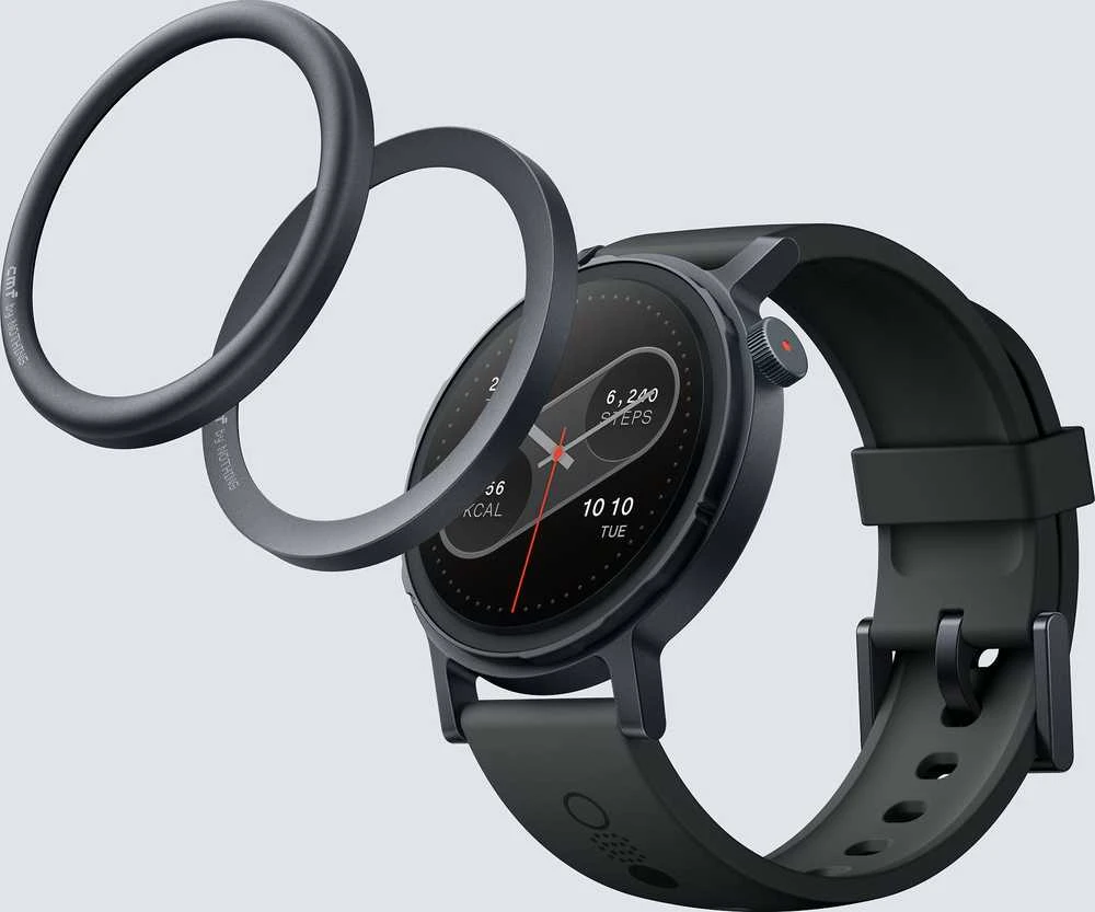 Išmanusis laikrodis CMF by Nothing Watch Pro 2, Tamsiai pilkas su silikoniniu dirželiu