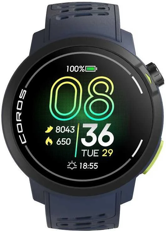 Išmanusis laikrodis Coros Watch Pace Pro, 46 mm, Mėlynas
