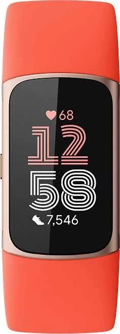 Išmanusis laikrodis Fitbit "Activity tracker Charge 6" Spalva: koralų/šampano (GA05184-EU)