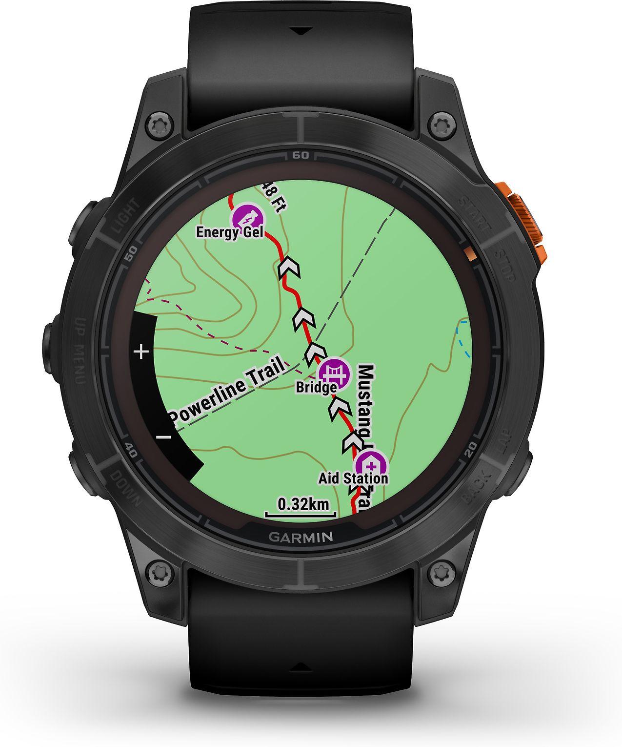 Išmanusis laikrodis Garmin Fenix 7 Pro Solar, Pilkos skalūno spalvos, su juodu dirželiu