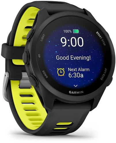 Išmanusis laikrodis Garmin Forerunner 170 Music, Juodas with Juodas/Amp Geltona Band