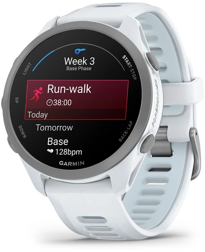 Išmanusis laikrodis „Garmin Forerunner 170“, „Whitestone“ su „Whitestone“ / „Cloud Mėlyna“ apyranke