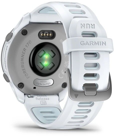 „Garmin Forerunner 170 Music“ išmanusis laikrodis, akmens baltumo