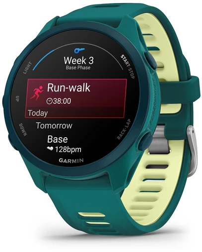 „Garmin Forerunner 170 Music“ išmanusis laikrodis, žalsvai mėlyna/citrininė spalva