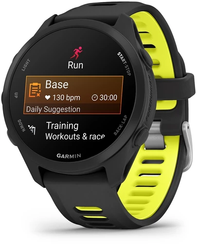 Išmanusis laikrodis Garmin Forerunner 170 Music, Juodas with Juodas/Amp Geltona Band