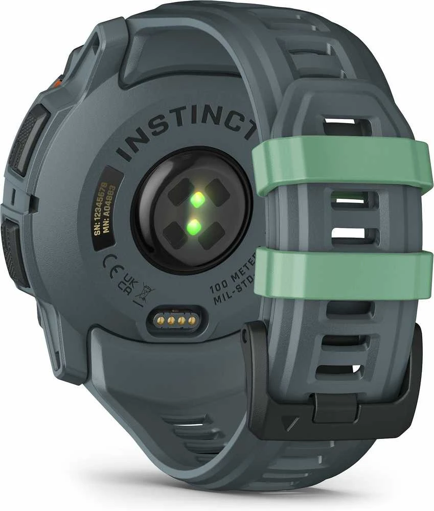 Išmanusis laikrodis Garmin Instinct 3, 50 mm, AMOLED,  Neotropinio dizaino su saulėlydžio dizaino dirželiu
