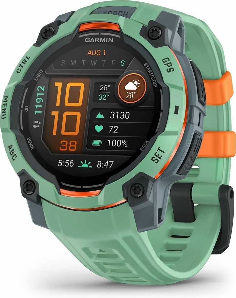 Išmanusis laikrodis Garmin Instinct 3 AMOLED 45 mm, Neotropinio dizaino su neotropinio dizaino dirželiu