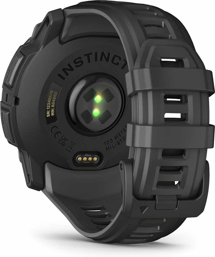 Išmanusis laikrodis Garmin Instinct 3, 50 mm, AMOLED Juodas su anglies spalvos dirželiu