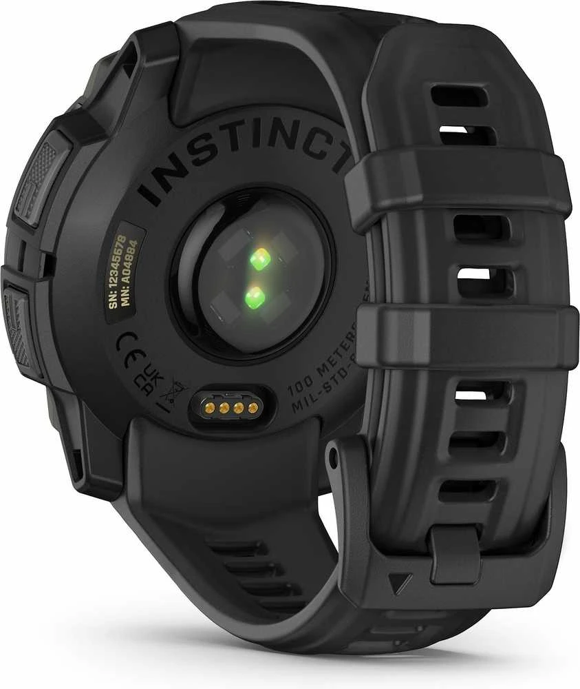 Išmanusis laikrodis Garmin Instinct 3 – 45 mm, AMOLED Juodas su juodu dirželiu