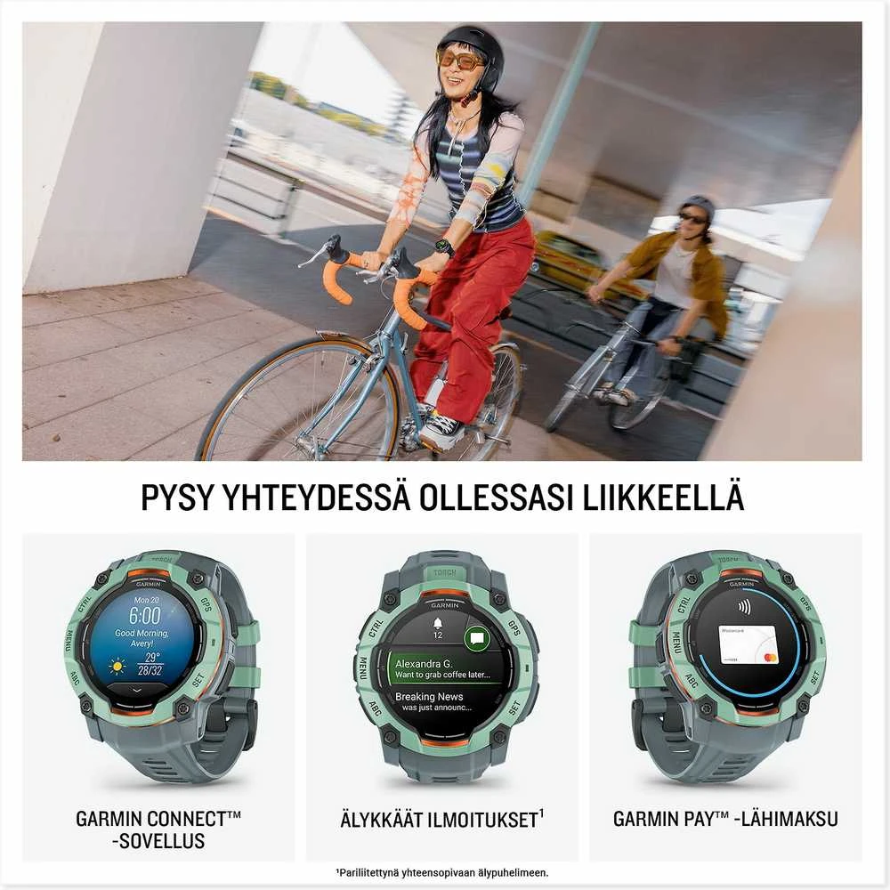 Išmanusis laikrodis Garmin Instinct 3 AMOLED 45 mm, Neotropinio dizaino su neotropinio dizaino dirželiu