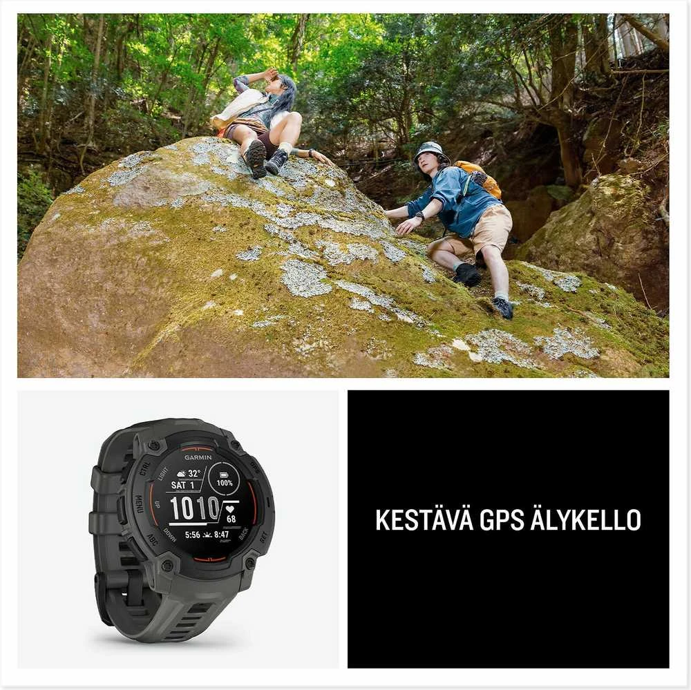 Išmanusis laikrodis Garmin Instinct E – 45 mm, Juodas with Charcoal Band