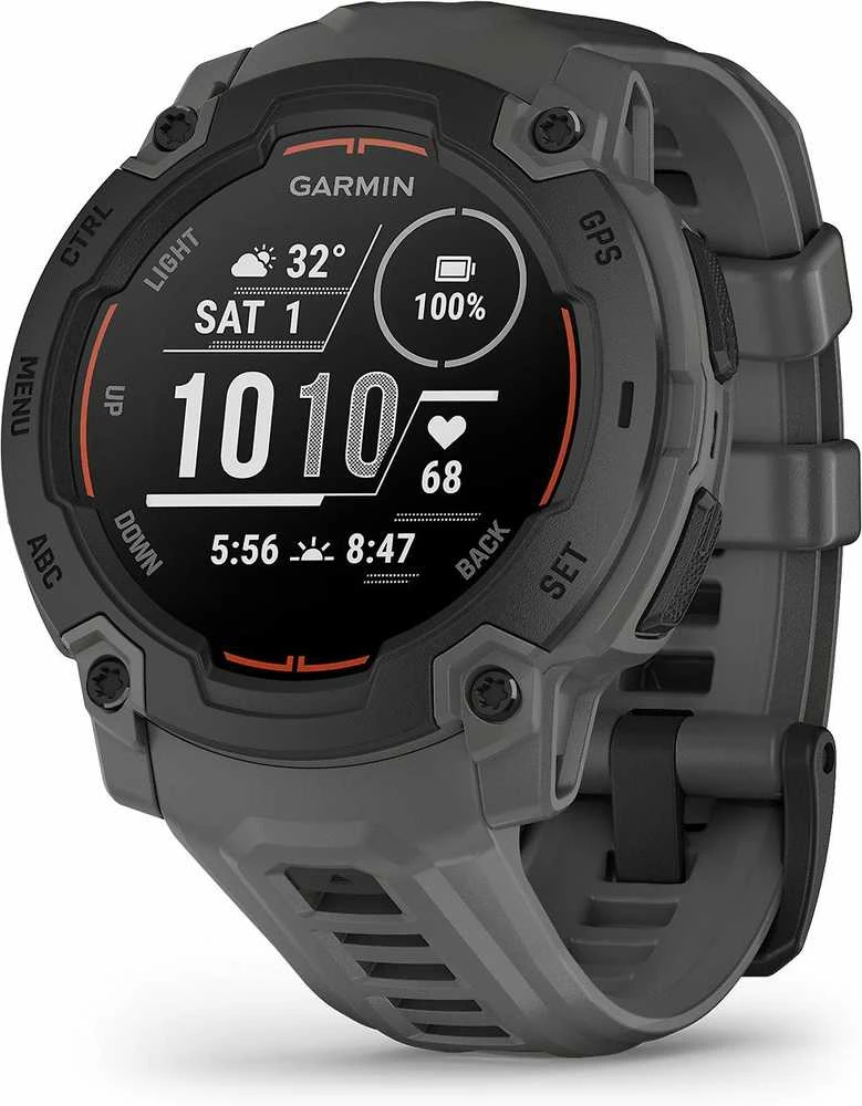 Išmanusis laikrodis Garmin Instinct E – 45 mm, Juodas with Charcoal Band