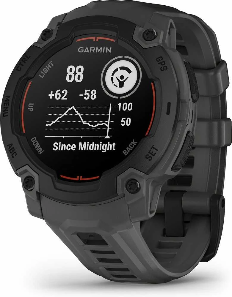Išmanusis laikrodis Garmin Instinct E – 45 mm, Juodas with Charcoal Band