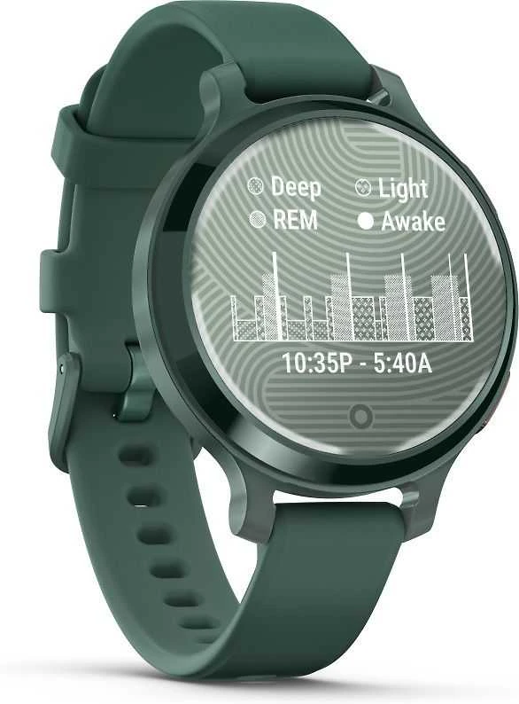Išmanusis laikrodis Garmin Lily® 2 Active Laikrodis, Žaliojo jaspio spalvos su žaliojo jaspio spalvos silikoniniu dirželiu