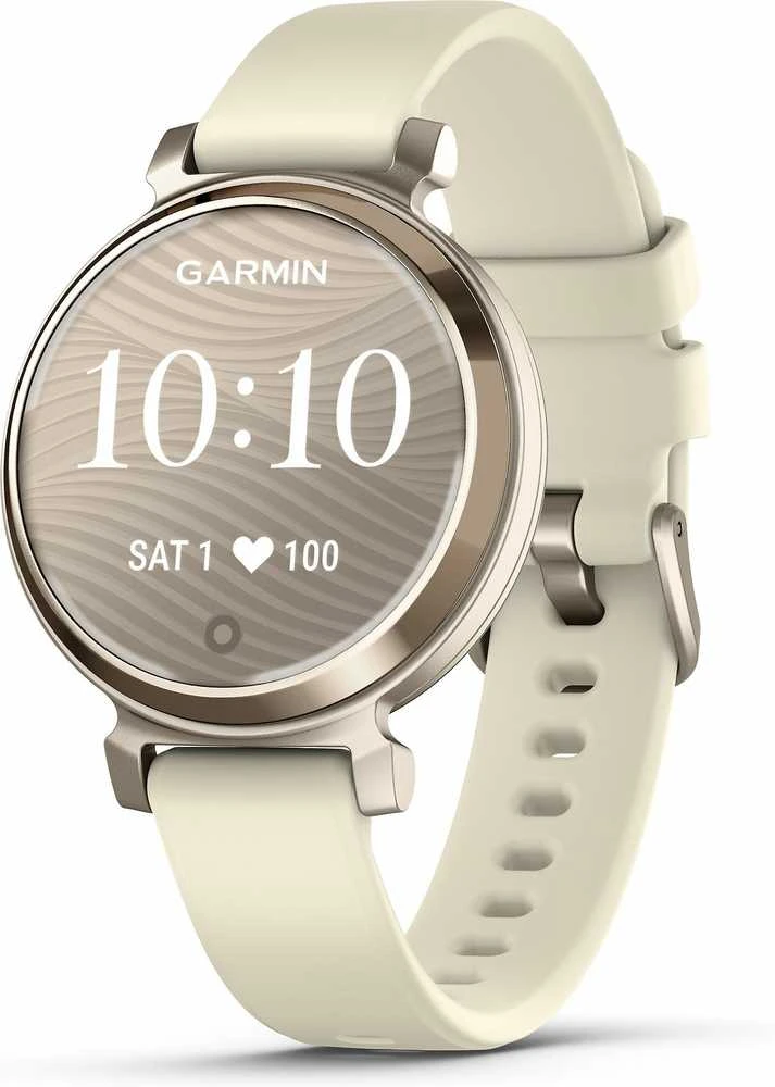 Išmanusis laikrodis Garmin Lily® 2, Kreminės aukso spalvos su kokoso spalvos silikoniniu dirželiu