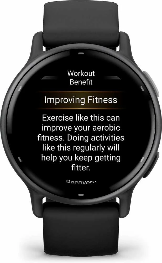 Išmanusis laikrodis Garmin vívoactive® 5, Skalūnų spalvos aliuminio apvadas su juodu korpusu ir silikoniniu dirželiu